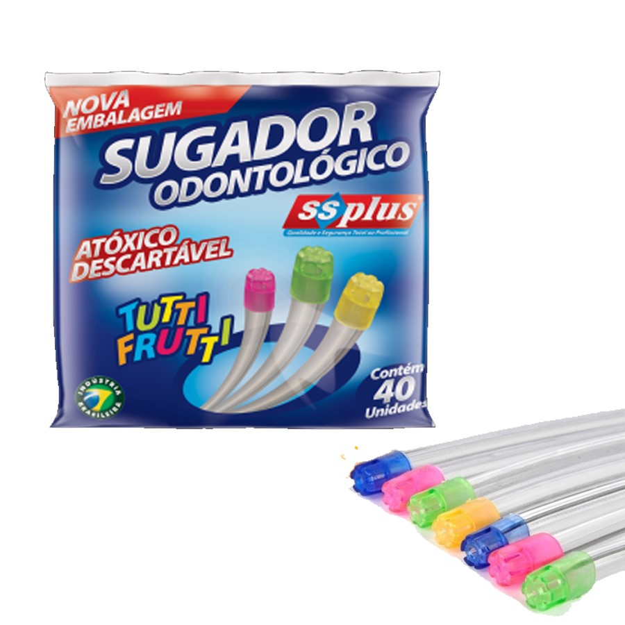 Sugador Odontológico C/40 un SSPLUS loja de nutrição São Paulo